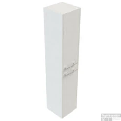 B&w-luxury Frisky Kast Hoog 35x35x170 Cm. Deur Links/rechts Wit Gelakt 01