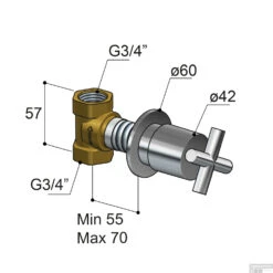 Stopkraan Hotbath Chap Inbouw Kruisgreep Geborsteld Nikkel 5 Stopkraan Hotbath Chap Inbouw Kruisgreep Geborsteld Nikkel -ALLIBERT Winkel c068gn stopkraan hotbath chap inbouw kruisgreep geborsteld nikkel tech 1