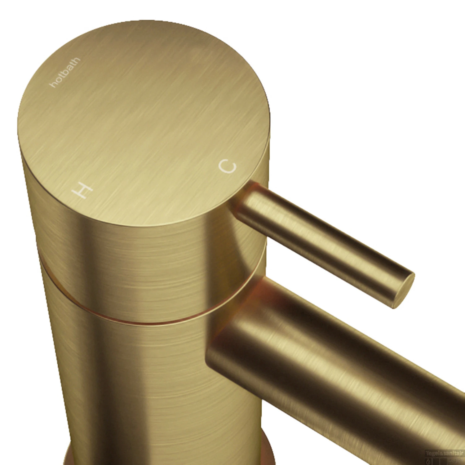 Inbouw Stopkraan Hotbath Cobber X Koud Geborsteld Messing PVD (excl. Inbouwdeel) 2 Inbouw Stopkraan Hotbath Cobber X Koud Geborsteld Messing PVD (excl. Inbouwdeel) - Afbeelding 2