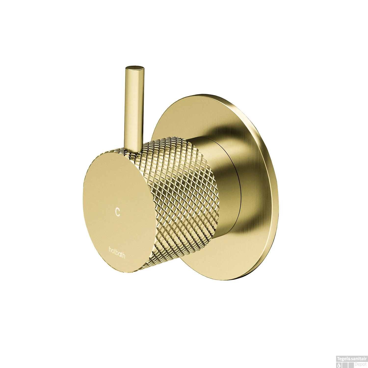 Inbouw Stopkraan Hotbath Cobber X Koud Geborsteld Messing PVD (excl. Inbouwdeel) 1 Inbouw Stopkraan Hotbath Cobber X Koud Geborsteld Messing PVD (excl. Inbouwdeel)