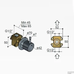 Inbouw Stopkraan Hotbath Cobber X Koud Geborsteld Messing PVD (excl. Inbouwdeel) 5 Inbouw Stopkraan Hotbath Cobber X Koud Geborsteld Messing PVD (excl. Inbouwdeel) -ALLIBERT Winkel cx010cbbp inbouw stopkraan hotbath cobber x koud geborsteld messing pvd excl. inbouwdeel tech