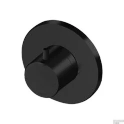 Inbouw Stopkraan Lagoo Garda Hendel Rond 10,1 Cm Messing Mat Zwart