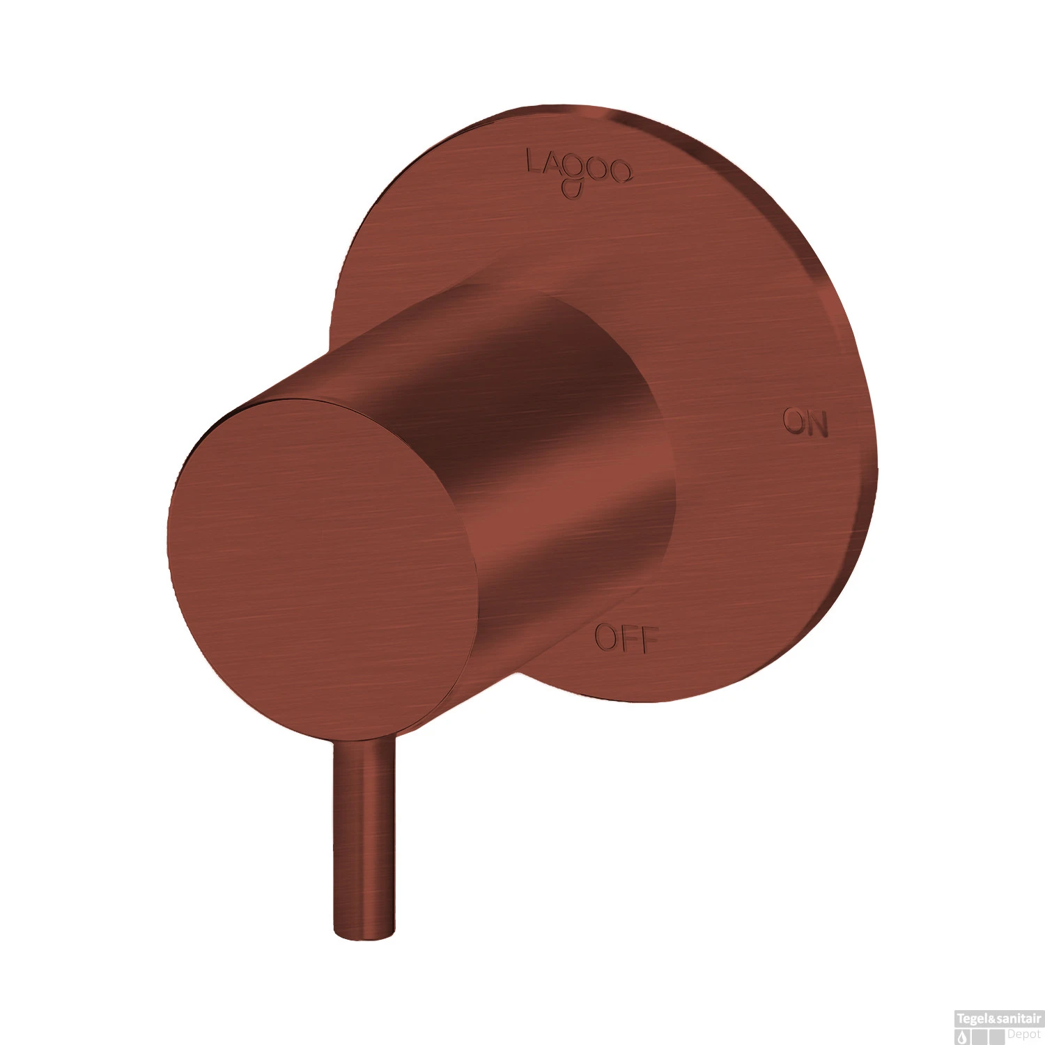 Inbouw 2-weg Omstel Lagoo Garda Hendel Geborsteld Koper 1 Inbouw 2-weg Omstel Lagoo Garda Hendel Geborsteld Koper