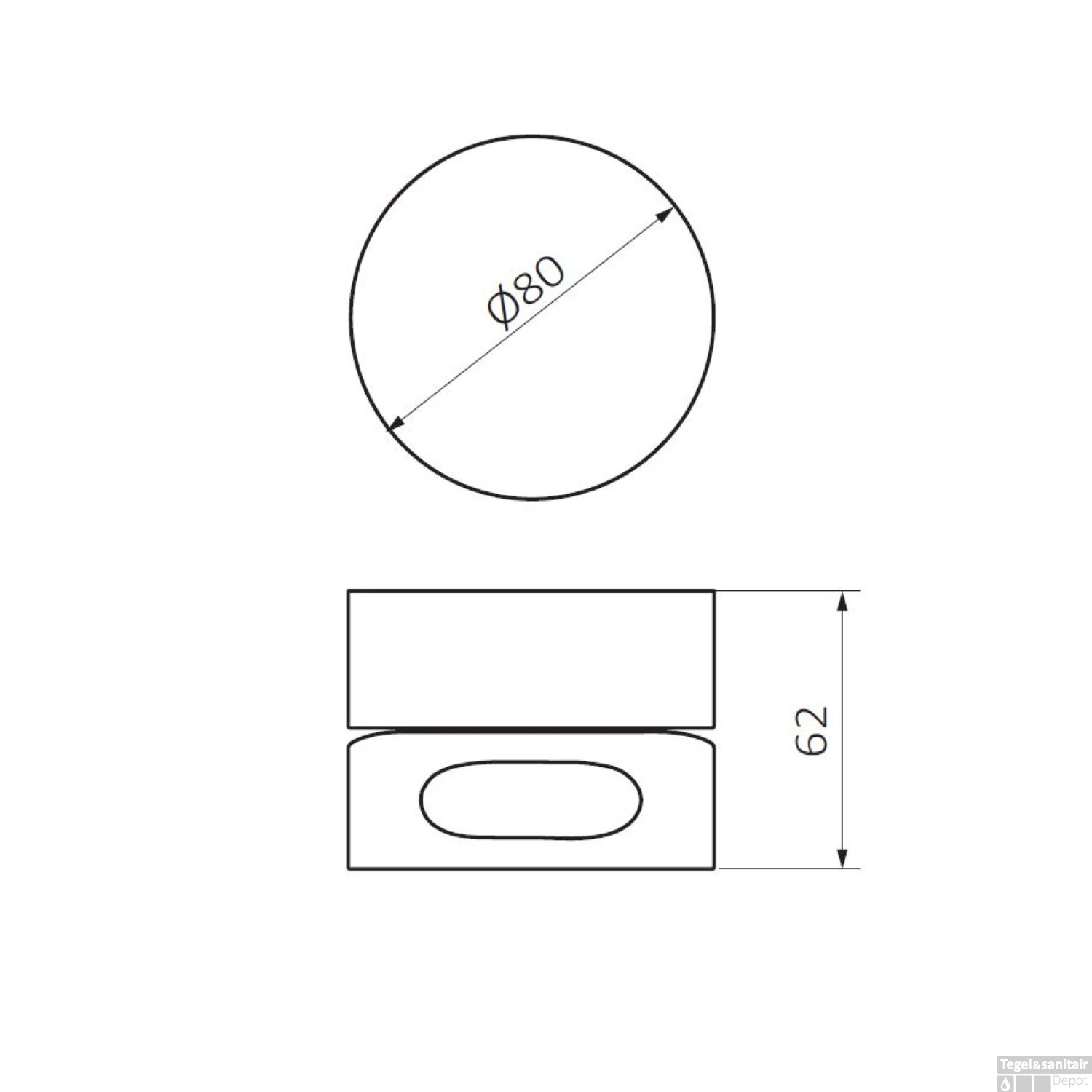 Inbouw Douchekraan GRB InCool 1-Wegs Messing Inox 2 Inbouw Douchekraan GRB InCool 1-Wegs Messing Inox - Afbeelding 2