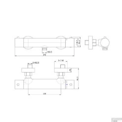 Voorkant 36 Voorkant -ALLIBERT Winkel opbouw douchethermostaat best design moya zagaro gunmetal tech