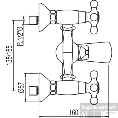 Tres Clasic-Tres Bad-Douchemengkraan 132176 Chroom 1 Tres Clasic-Tres Bad-Douchemengkraan 132176 Chroom