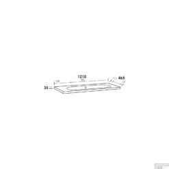 Wastafelblad Exclusive Line Palermo 120-1 Keramiek 1 Kraangat -ALLIBERT Winkel wastafelblad palermo 120 1 tech 1